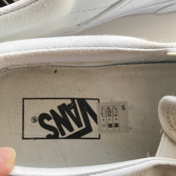 🌼 Size 10 White Vans - Picture 5 of 5